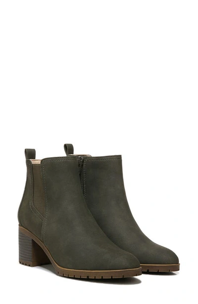 Lifestride Mesa Block Heel Bootie In Olive