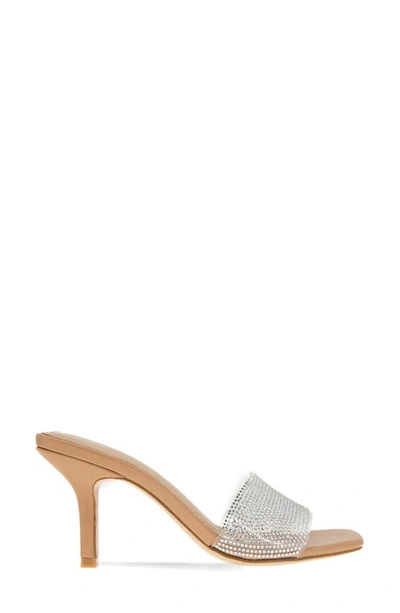 Shop Bcbgeneration Maxari Slide Sandal In Clear/ Tan