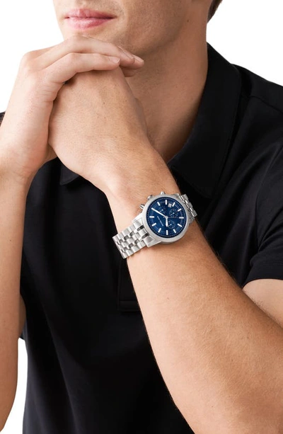 Shop Michael Kors Hutton Chronograph Bracelet Watch, 43mm In Two-tone