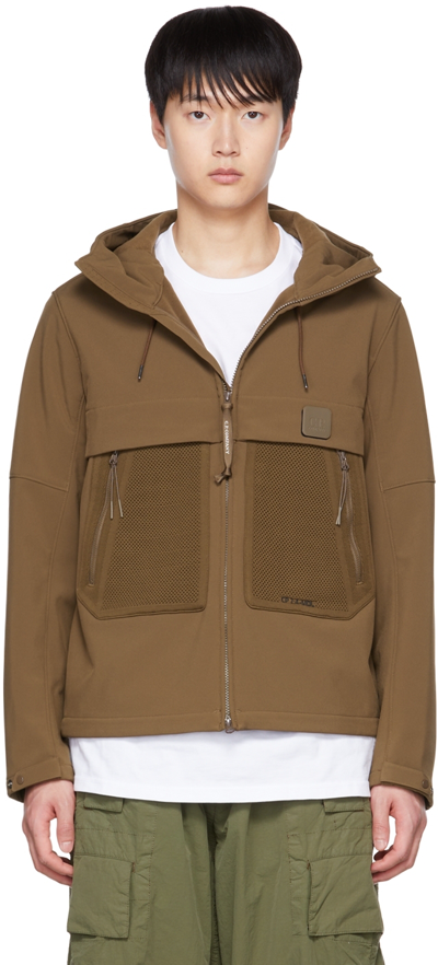Shop C.p. Company Brown Metropolis Shell-r Jacket In 352 Partridge