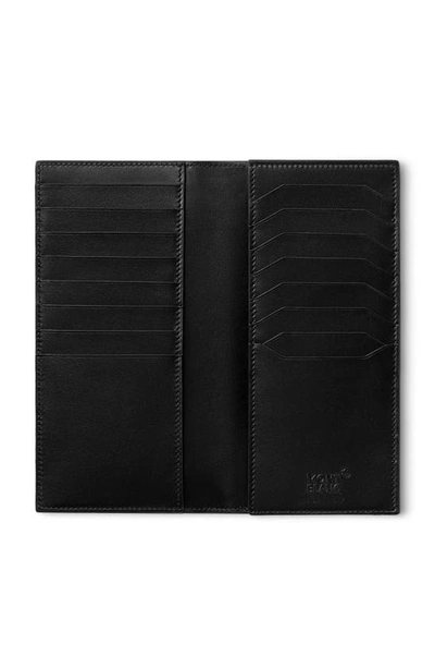Shop Montblanc Meisterstück Long Leather Wallet In Black