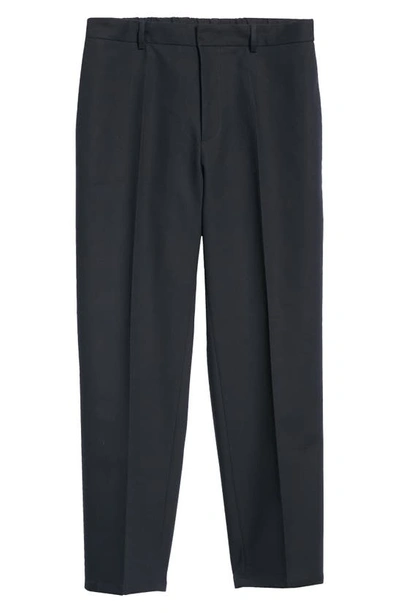 Shop Jil Sander Slim Fit Cotton Pants In Blue Navy