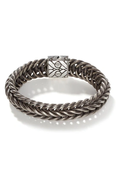John Hardy Unisex Sterling Silver Classic Chain 15mm Kami Chain Bracelet With Reticulated Pusher Clasp In Silver