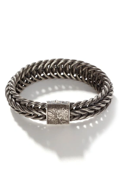 John Hardy Unisex Sterling Silver Classic Chain 15mm Kami Chain Bracelet With Reticulated Pusher Clasp In Silver