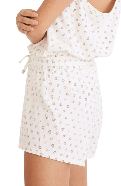 Madewell Jane Knit Pajama Shorts In Antique Cream