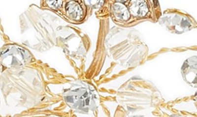 Shop Nina Crystal Embellished Floral Head Wrap In Gold