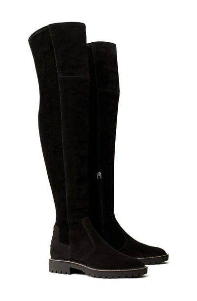 Shop Tory Burch Miller Over The Knee Boot In Perfect Black