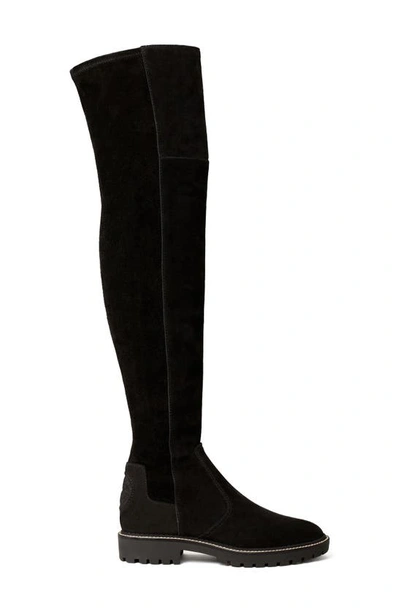 Shop Tory Burch Miller Over The Knee Boot In Perfect Black