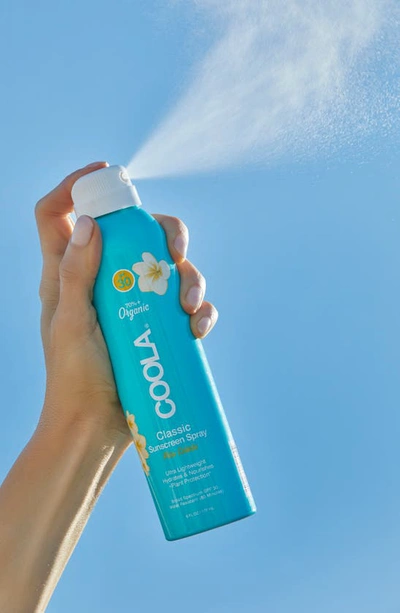 Shop Coolar Suncare Sport Sunscreen Spray Broad Spectrum Spf 30, 6 oz In Pina Colada