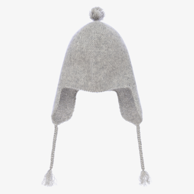 Shop Bonpoint Grey Cashmere Knit Hat