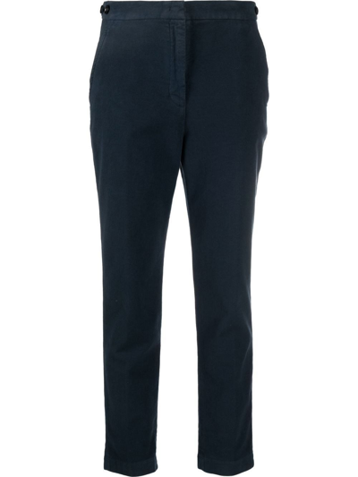 Shop Aspesi Slim Pants In Blu