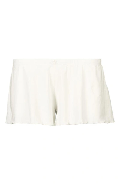 Cache Coeur Organic Cotton Maternity Shorts In Naturel