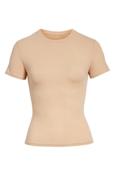 Shop Skims Fits Everybody Short Sleeve T-shirt In Clay