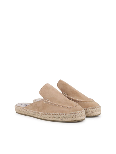 Shop Manebi Traveler Loafer Mules In Washed Beige