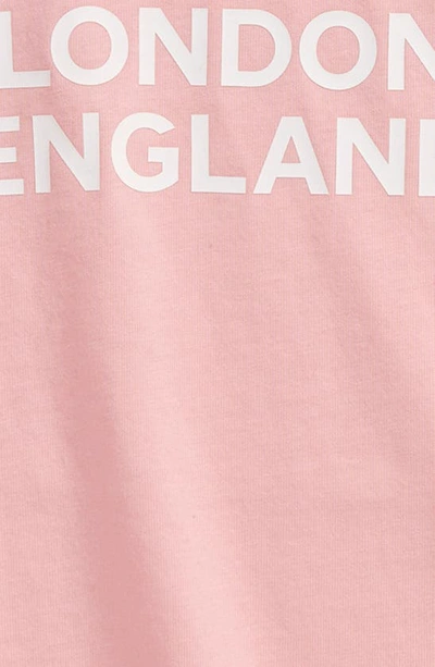 Shop Burberry Logo Graphic Tee In Candy Pink