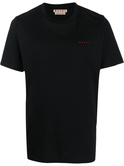 Shop Marni T-shirt Con Logo  In Black