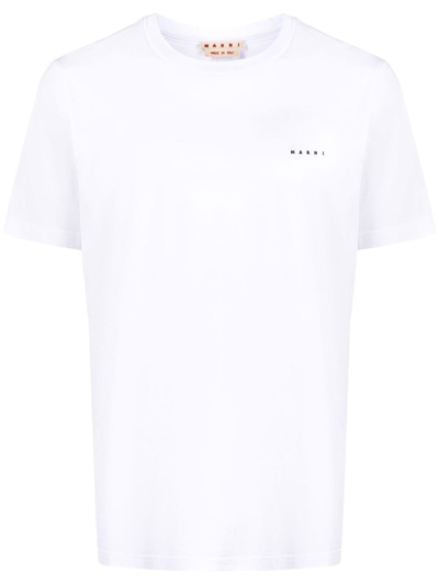 Shop Marni T-shirt Con Logo  In White