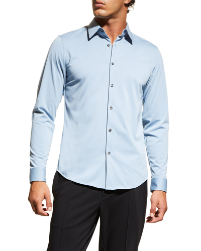 Shop Theory Men's Sylvain Structure Sport Shirt In Heron