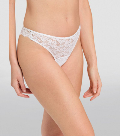 Shop Hanro Moments Thong In White