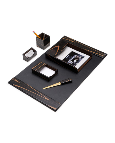 Shop Bey-berk 6-piece Leather Desk Set