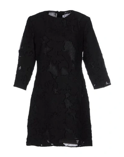 Dondup Short Dress In Black