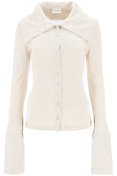 Shop By Malene Birger 'lorene' Cardigan In Linen And Lyocell In Beige