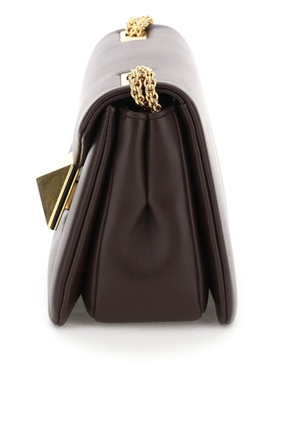 Shop Valentino Garavani One Stud Shoulder Bag In Brown