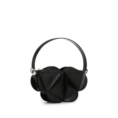 Shop Coperni Origami Leather Handbag In Black