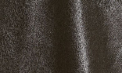 Shop Ba&sh Faux Leather Puff Sleeve Dress In Noir