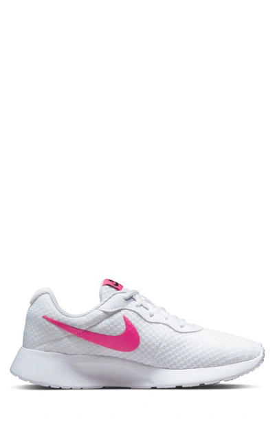 Shop Nike Tanjun Running Shoe In White/ Pink