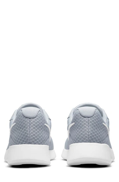 Shop Nike Tanjun Running Shoe In Wolf Grey/ White