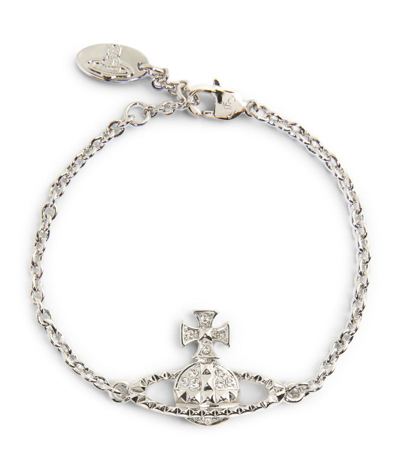 Shop Vivienne Westwood Mayfair Bas Relief Bracelet In Silver