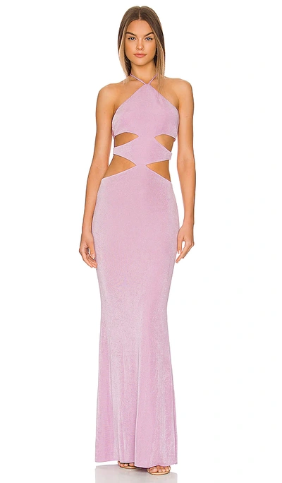 Shop Katie May Sloane Gown In Lavender
