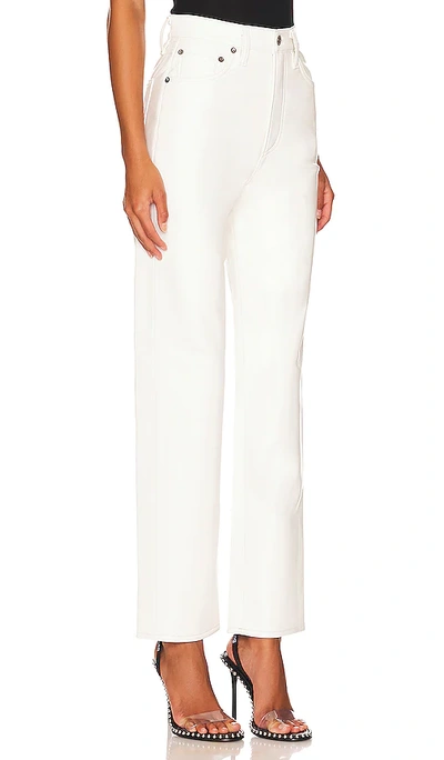 Shop Agolde Recycled Leather 90's Pinch Waist In White