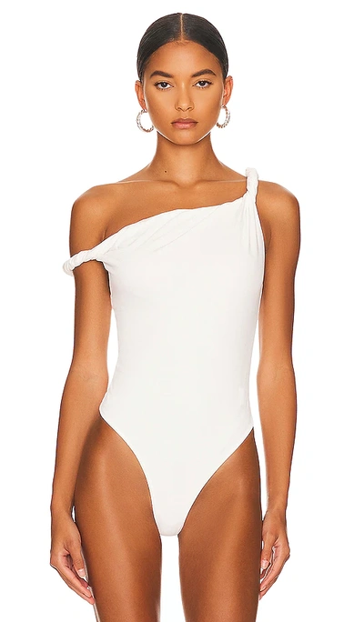 Shop Atoir Tangled Bodysuit In White