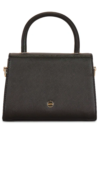 Shop Olga Berg Sasha Top Handle Bag In Black