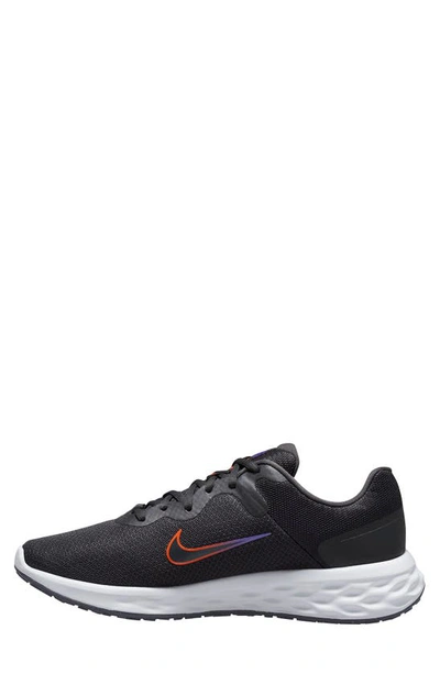 Shop Nike Revolution 6 Next Nature Road Running Shoe In Anthracite/ Rush Orange/ White