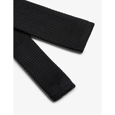 Shop Ted Baker Kallino Knitted Tie In Black