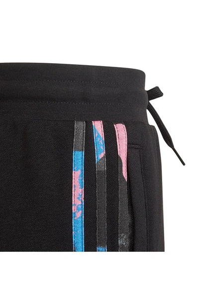 Shop Adidas Originals Kids' Camo Stripe Joggers In Black