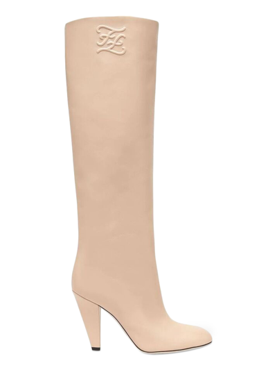 Shop Fendi Women's Boots -  - In Pink Leather