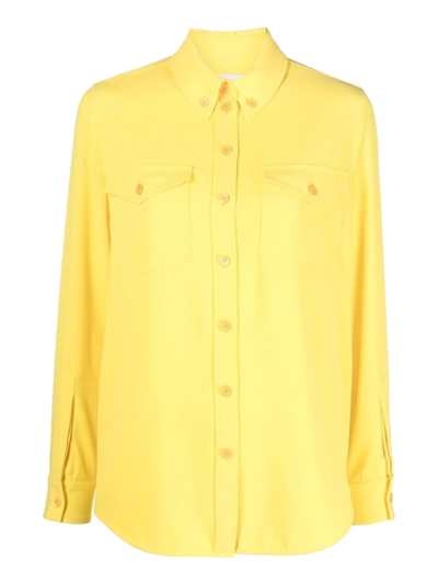 Shop Burberry Women's T-shirts And Top -  - In Yellow Xs