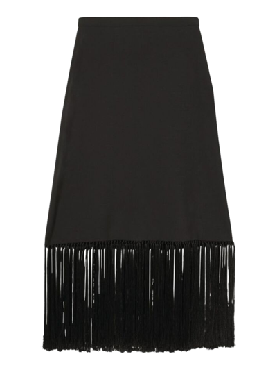 Shop Burberry Skirt  In Black