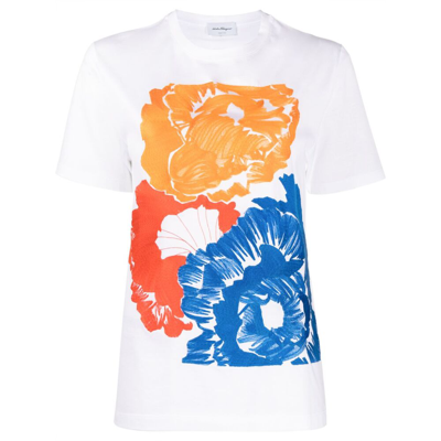 Shop Ferragamo T-shirts And Top In White