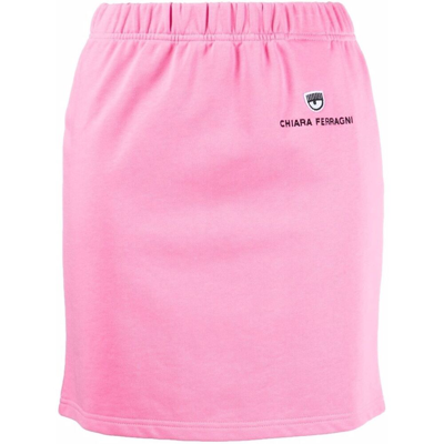 Shop Chiara Ferragni Women's Skirts -  - In Pink Cotton
