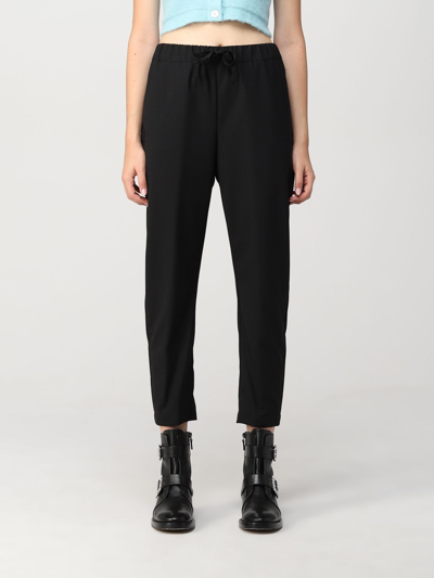 Shop Semicouture Pants  Woman Color Black