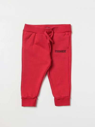 Shop Dsquared2 Junior Pants  Kids Color Red