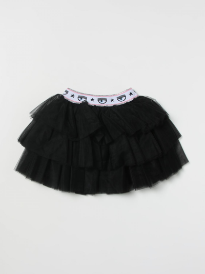 Shop Chiara Ferragni Skirt  Kids Color Black