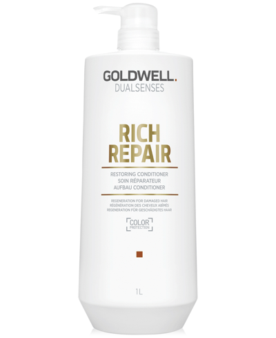 Shop Goldwell Dualsenses Rich Repair Restoring Conditioner, 33.8 Oz, From Purebeauty Salon & Spa