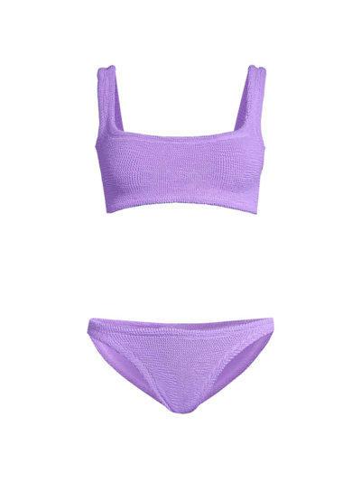 Shop Hunza G Women's Xandra 2-piece Bikini Set In Lilac