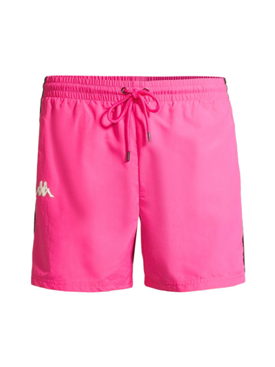 Kappa 222 Banda Coney Swim Shorts In Fuchsia Pink/black/white Antique |  ModeSens